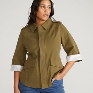 Universal Standard Stretch Twill Manor Jacket, SIZE XL (26-28) NWT